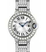 Cartier Ballon Bleu WE9003ZA 28.5mm Ladies Quatz Silver Swiss ETA Quatz