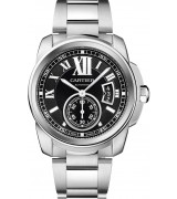  Cartier Callibre De Cartie W7100016 Mens Automatic Black Swiss ETA 2824