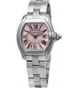 Cartier Roadster W62017V3 Ladies Quartz Pink Swiss ETA Quartz