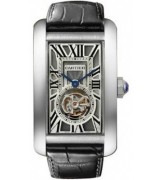 Cartier TANK W2620007 Ladies Automatic Grey Swiss ETA 2824