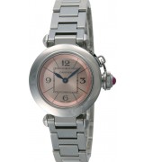 Cartier Pasha W3140008 Ladies Quartz Pink Swiss ETA Quartz