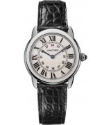  Cartier Ronde solo W6701010 Mens Automatic White Swiss ETA 2824