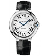 Cartier Ballon Bleu 36MM Swiss Automatic Women Watch Leather Strap M03