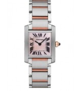 Cartier TANK W51027Q4 Ladies Quartz Pink Swiss ETA Quartz