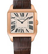  Cartier Santos W2006951 Mens Automatic White Swiss ETA 2824