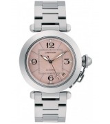 Cartier Pasha W31075M7 Ladies Automatic Pink Swiss ETA 2824