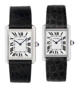 Cartier TANK SOLO W5200003、W5200005 Couples Quartz White Swiss ETA Quartz