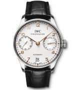 IWC Portuguese IW500114 7 Days Automatic Watch White Dial