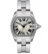  Cartier Roadster W62025V3 Mens Automatic Silver Swiss ETA 2824