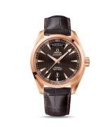 Omega Seamaster Automatic Watch Aqua Terra Day-Date Dark Brown Dial