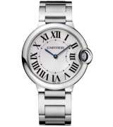 Cartier Ballon Bleu W69011Z4 36.6mm Mens Automatic Silver White Swiss ETA 2824