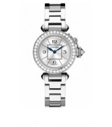 Cartier Pasha WJ124012 Ladies Quartz Silver Swiss ETA Quartz