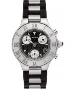 Cartier Delices W10125U2 Neutral Quartz Black Swiss ETA Quartz