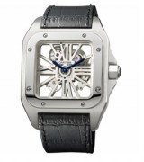 Cartier Santos W2020018 Mens Automatic White Swiss ETA 2824