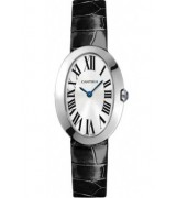 Cartier Baignoire W8000003 Ladies Quartz Silver White Swiss ETA Quartz 