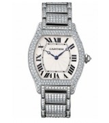 Cartier Tortue WA5043MC Ladies Automatic White Swiss ETA 2824