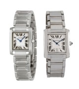 Cartier TANK W50011S3、W51008Q3 Couples Automatic Silver White Swiss ETA 2824