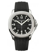 Patek Philippe Aquanaut 5167A Black Checkered Dial Automatic Watch Black Rubber Strap