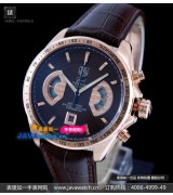 Tag Heuer CAV514C.FC8171 Grand Carrera Mens Automatic Stainless Steel Black Swiss ETA 7750