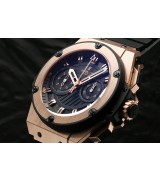Hublot 715.PX.1128.RX King Power Foudroyante Gold  Mens Automatic Stainless Steel Black Swiss 7750