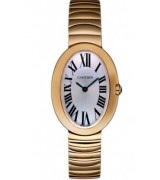 Cartier Baignoire W8000005 Ladies Quartz Silver White Swiss ETA Quartz 