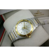 Omega Constellation Chronometer Swiss 2824 Ladies Automatic White Dial Roman Numeral Markers