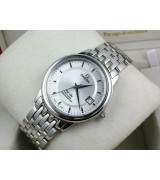 Omega De Ville Swiss 2824 Mens Automatic White Dial Stick Markers