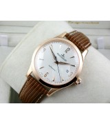 Jaeger LeCoultre Swiss 2824 Automatic White Dial Rose Gold