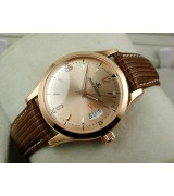 Jaeger LeCoultre Swiss 2824 Automatic Rose Gold Dial Rose Gold