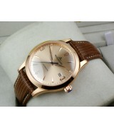 Jaeger LeCoultre Swiss 2824 Automatic Rose Gold Dial Rose Gold