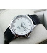 Omega De Ville Swiss 2824 Mens Automatic White Dial Roman Markers