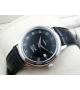 Omega De Ville Swiss 2824 Mens Automatic Black Dial Roman Markers