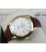 Omega Seamaster Swiss 2824 Mens Automatic White Dial Triangle Markers