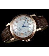 Breguet Classique Swiss 2824 Automatic White Dial Rose Gold