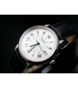 Cartier Ronde Solo Swiss 2824 Automatic Watch White Dial Black leather Strap