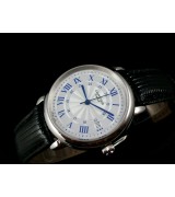 Cartier Ronde Solo Swiss 2824 Automatic White Dial Blue Roman Numeral Markers