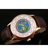 Patek Philippe Calatrava Swiss 2824 Automatic White Dial Rose Gold