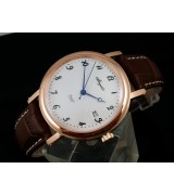 Breguet Classique Swiss 2824 Automatic White Dial Rose Gold