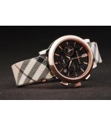 Replica  Replica Burberry Round Chrono Watch-bb6