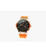 Swiss Hublot Big Bang Replica Chronograph 44mm Steel & Orange Strap20539