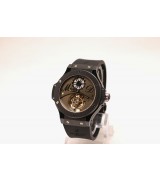 Swiss Hublot Big Bang replica Tourbillon Solo Bang 44mm All Black & Ceramic Bezel - LIMITED EDITION20448