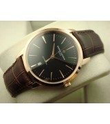 Vacheron Constantin Patrimony Swiss 2824 Automatic Black Dial Stick Markers Rose Gold 