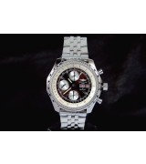 Breitling Bentley Chronograph Swiss 7750 Mens Automatic Black Dial