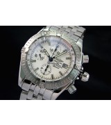 Breitling Chronomat Evolution Swiss 7750 Mens Automatic White Dial