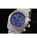 Breitling Chronomat Evolution Swiss 7750 Mens Automatic Royal Blue Dial