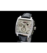 Tag Heuer Monaco Swiss 7750 Mens Quartz  White Dial