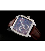 Tag Heuer Monaco Swiss 7750 Mens Quartz Blue Dial 