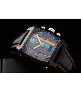 Tag Heuer Monaco Swiss 7750 Mens Automatic Black Dial 