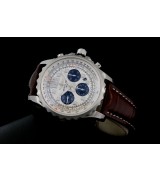 Breitling Bentley Swiss 7750 Mens Automatic White Dial Brown