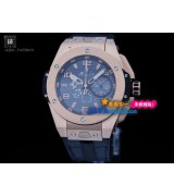 Hublot 401.MX.0123.GR King Power Mens Automatic Stainless Steel Blue Swiss 7750